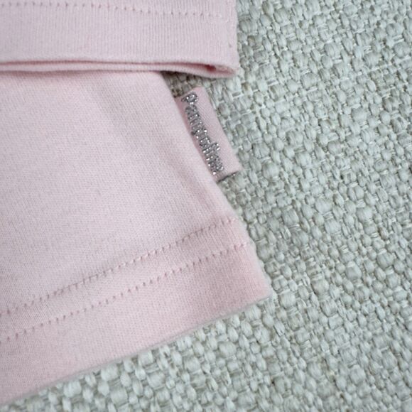 Pampolina Girls Top Size 4T Pink Long Sleeve Graphic Emboidered Sequin Shirt - Picture 7 of 15